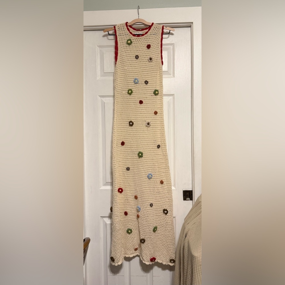 Callahan Knitwear Floral Knit Maxi Dress